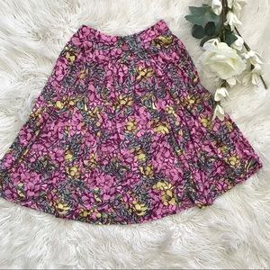 Lularoe Madison floral skirt- size Xs
